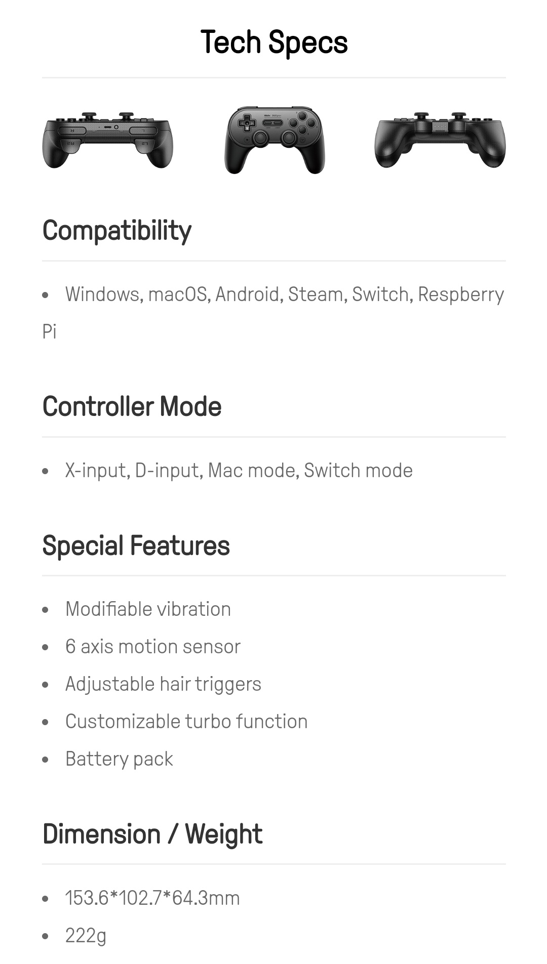 8Bitdo -  Sn30 Pro + -  Belchine 12