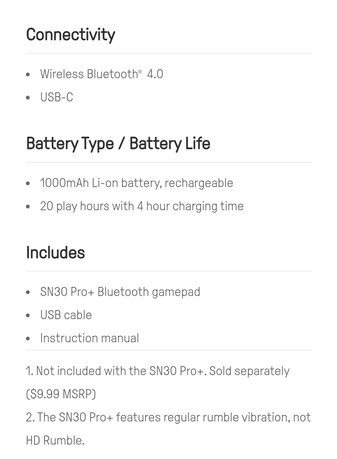 8Bitdo -  Sn30 Pro + -  Belchine 10