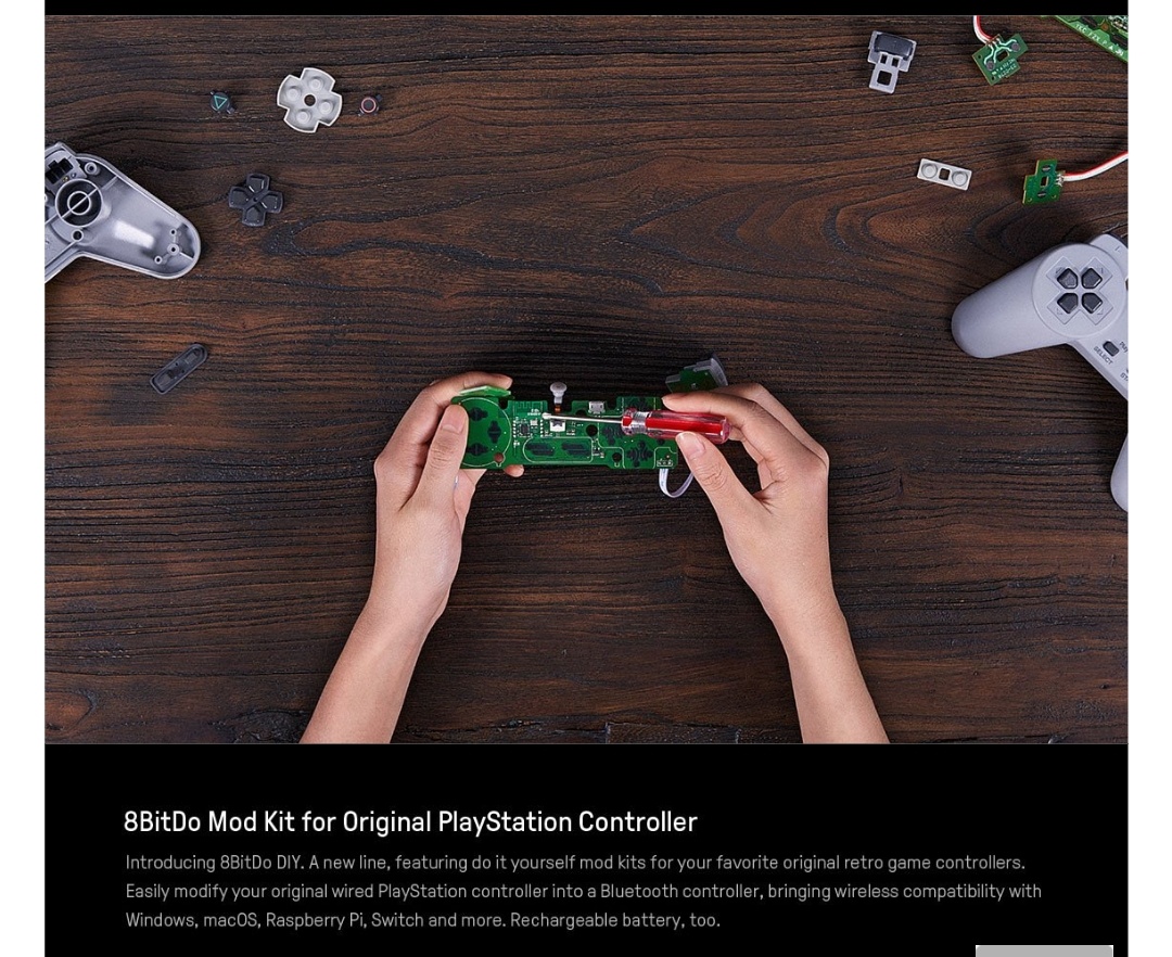 8Bitdo-Diy-Mod Kit-Playstation-Belchine-2